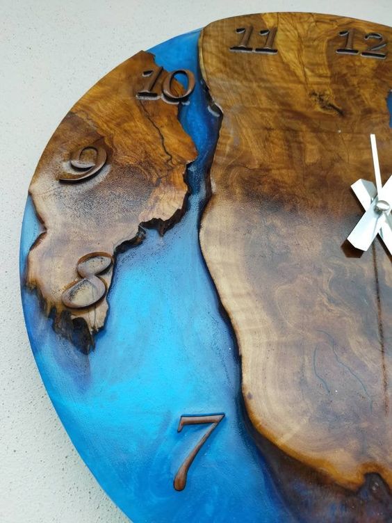 Epoxy Edge Wall Clock