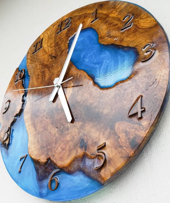 Epoxy Edge Wall Clock