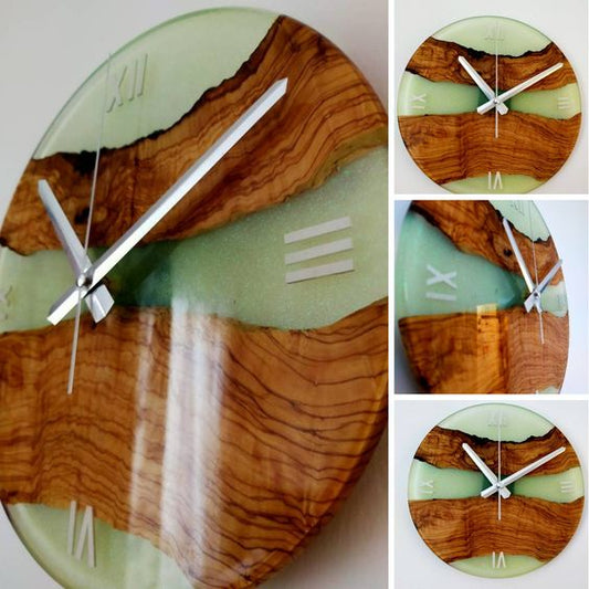 The Evergreen Resin Wall Clock