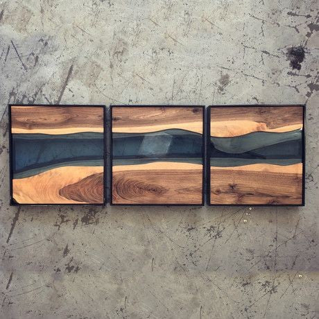 OceanWood  Epoxy wall Art