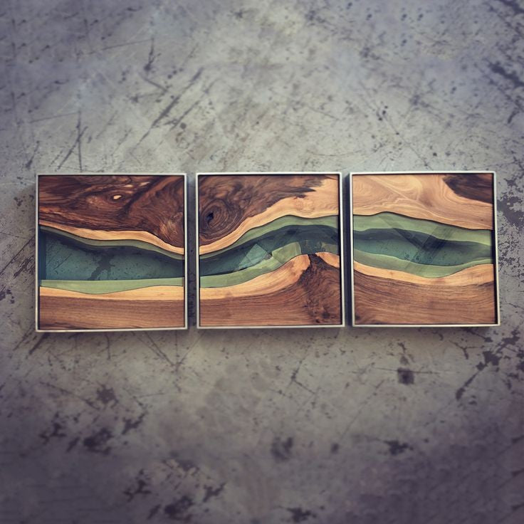 OceanWood  Epoxy wall Art