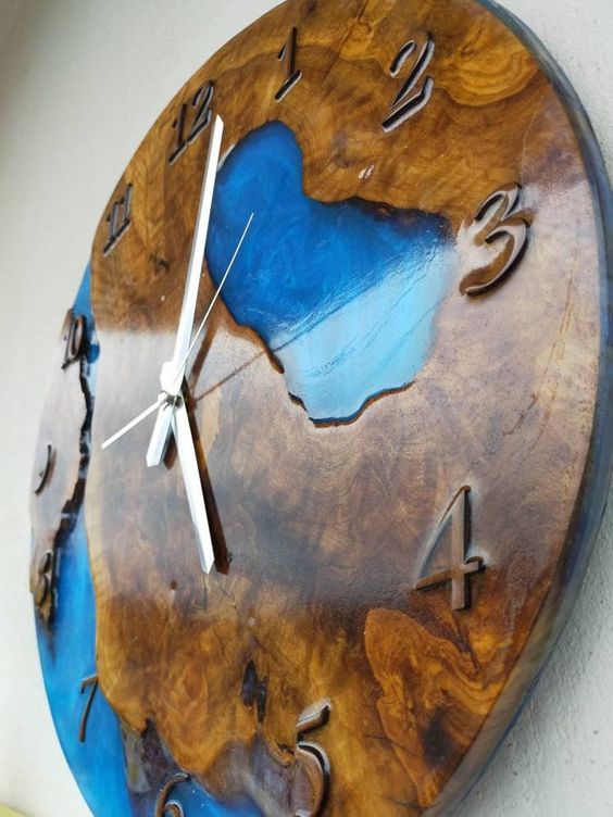 Epoxy Edge Wall Clock