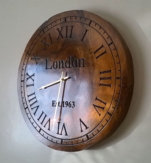 Imperial Hour Wooden Clock